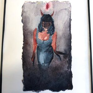 Original Watercolor Painting "Maude" by Alexis Halleck